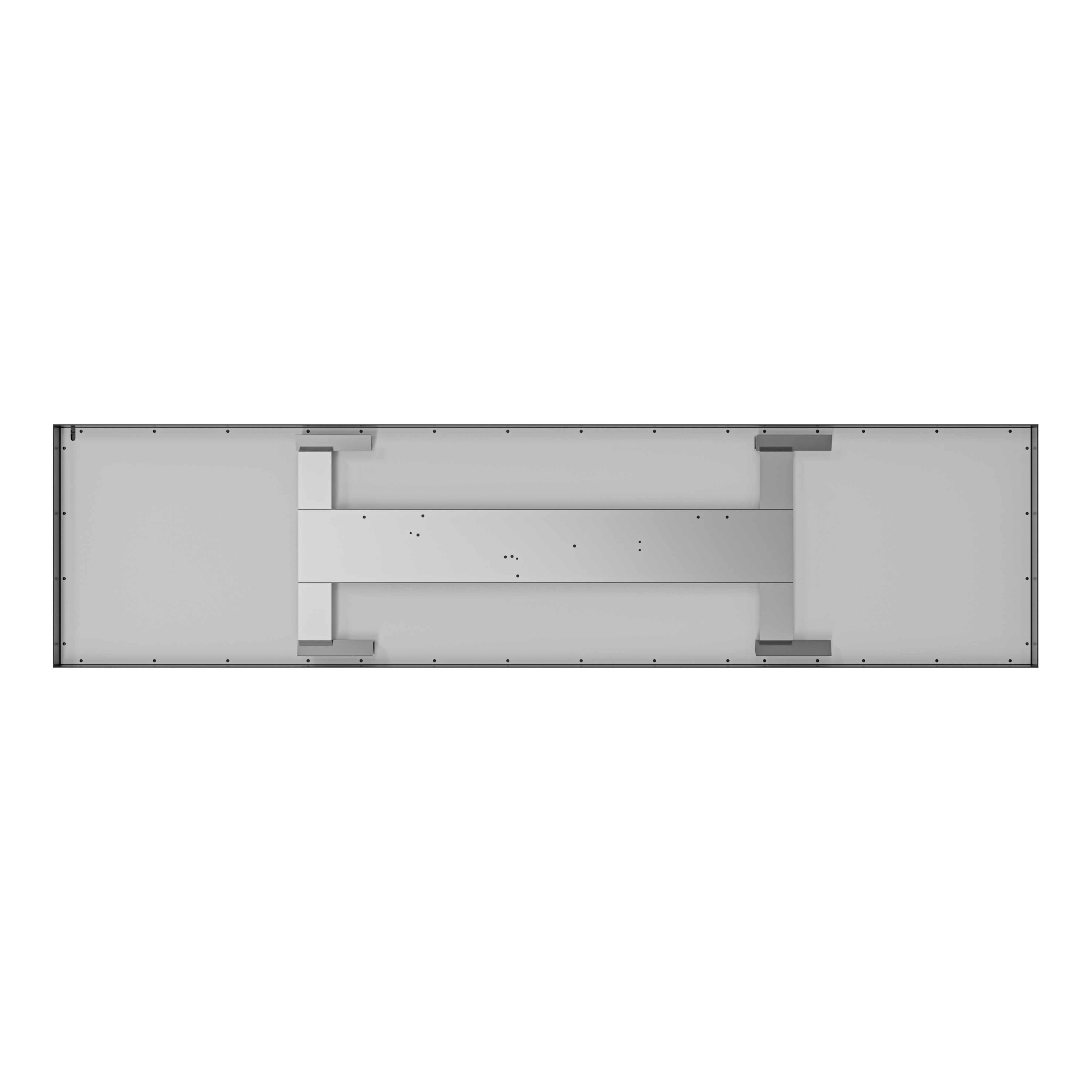 welight intelligent | RFL 101 Retrofit LED-Panel Format-plus – Draufsicht schwarz matt